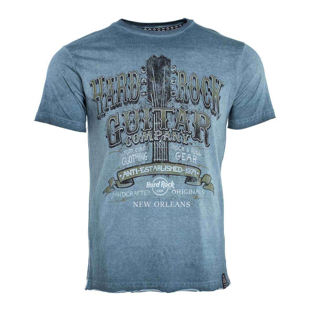 Men's Pigment Wash Headstock Graphic Tee image number 1